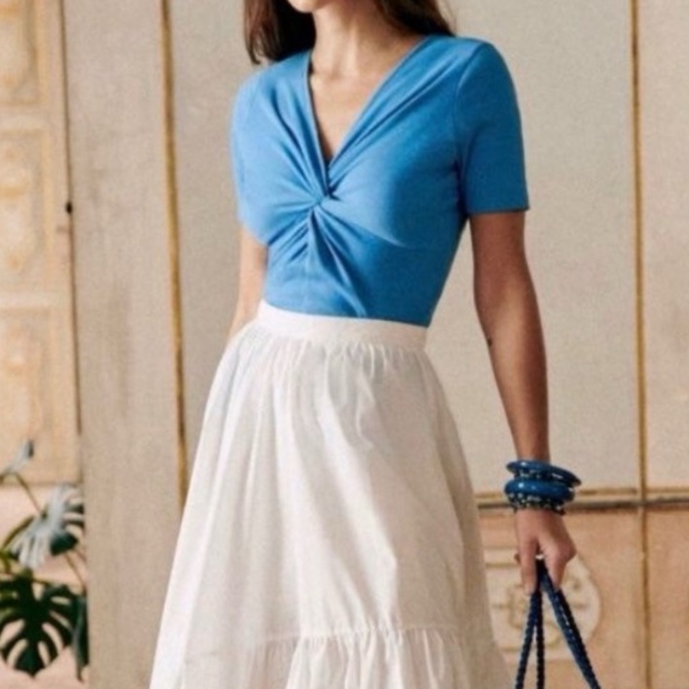 Sezane Maia T-shirt Blueberry - Size L